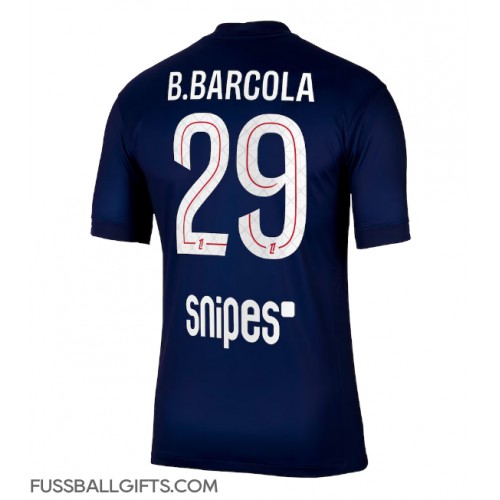 Paris Saint-Germain Bradley Barcola #29 Fußballbekleidung Heimtrikot 2025-26 Kurzarm